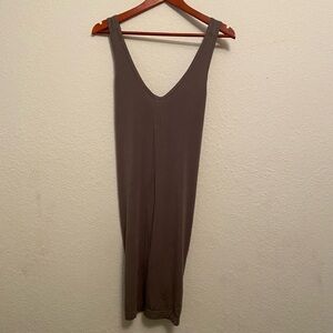 Hard Tail Sleeveless Brown Dress